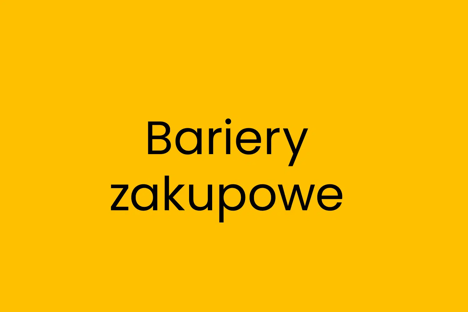 Bariery zakupowe