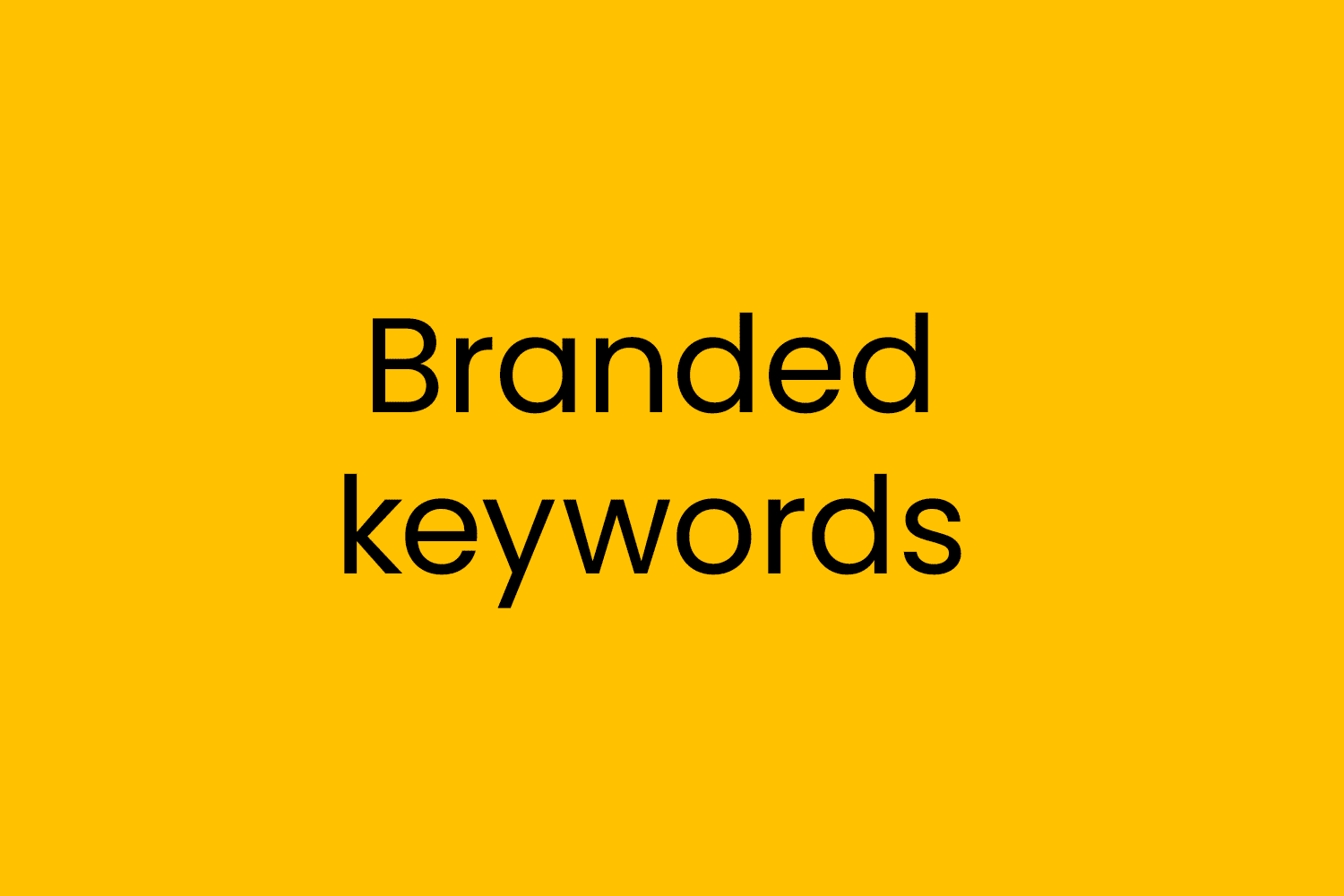 Branded keywords
