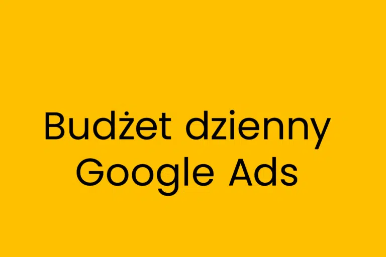 Budżet dzienny Google Ads