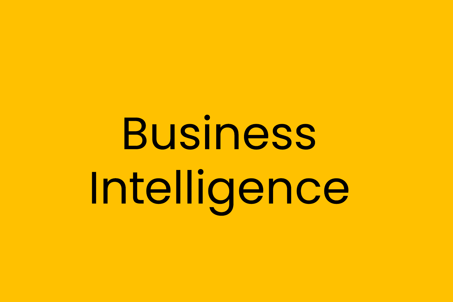 Business Intelligence