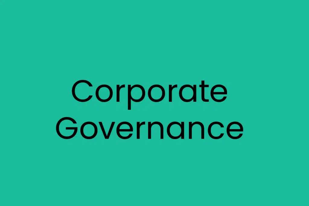 Corporate Governance