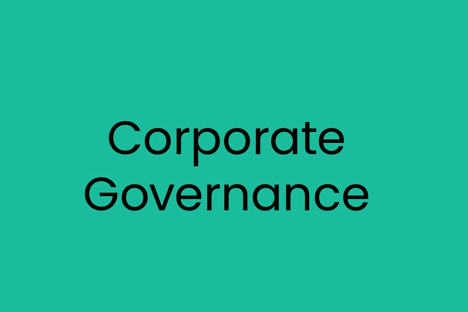 Corporate Governance