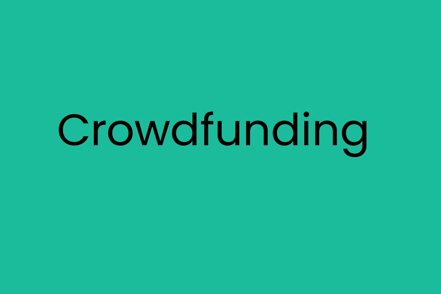Crowdfunding