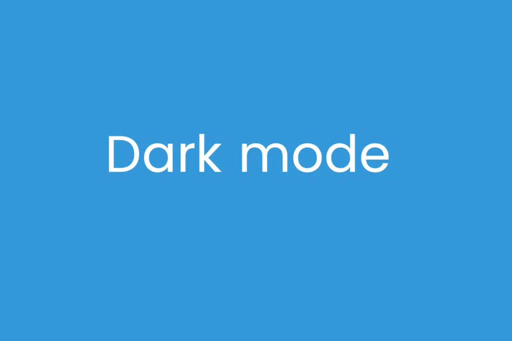 Dark mode