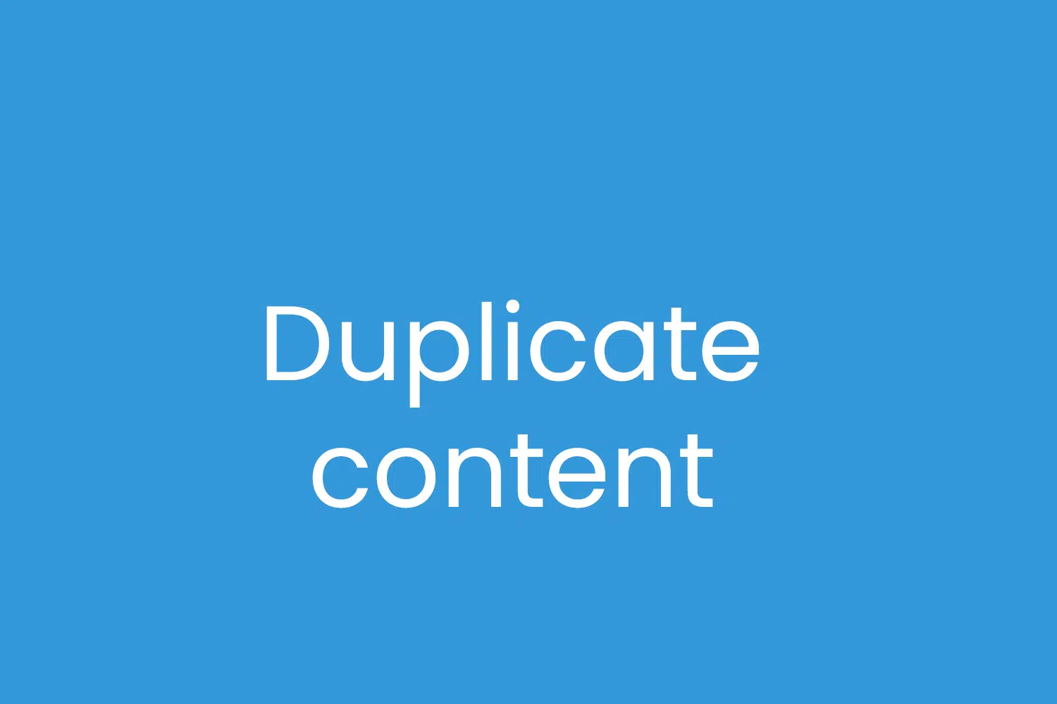 Duplicate content