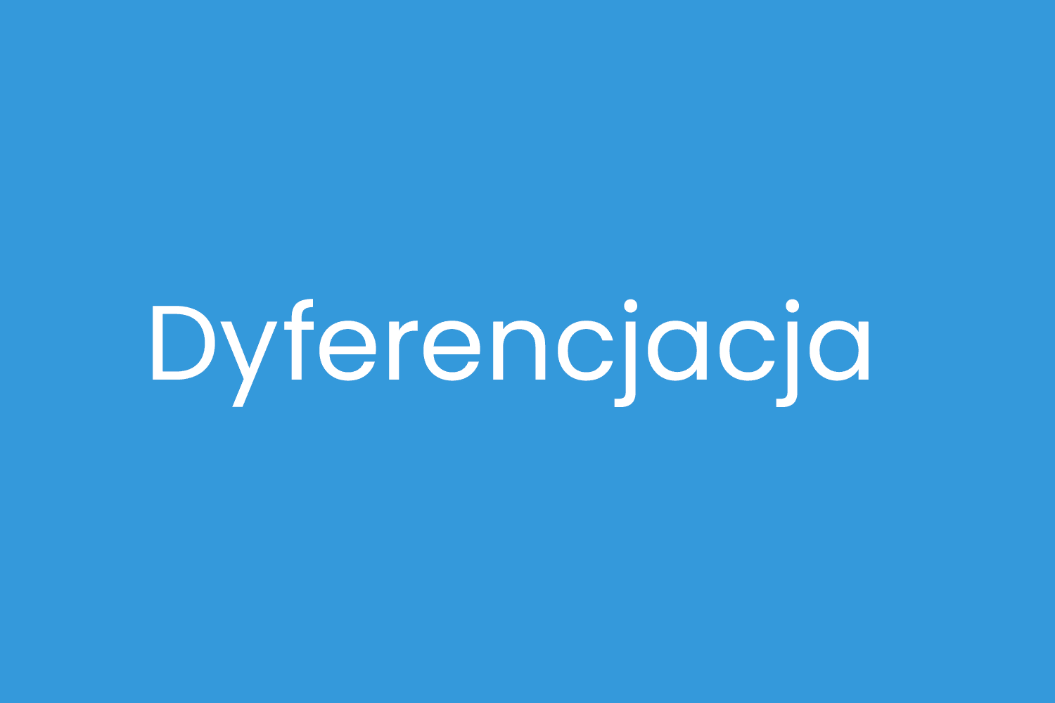 Dyferencjacja