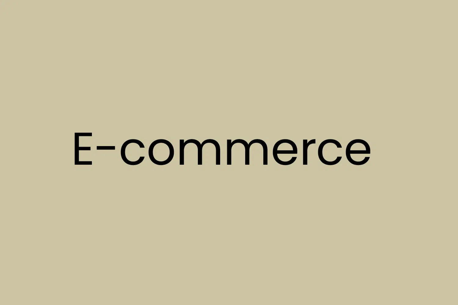 E-commerce