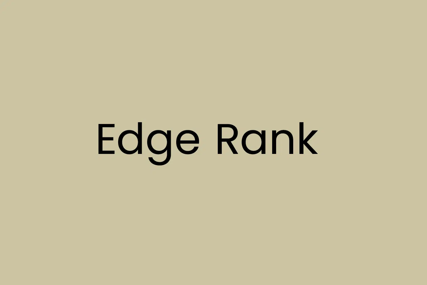 Edge Rank