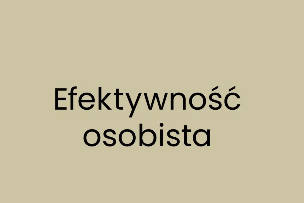 Efektywność osobista