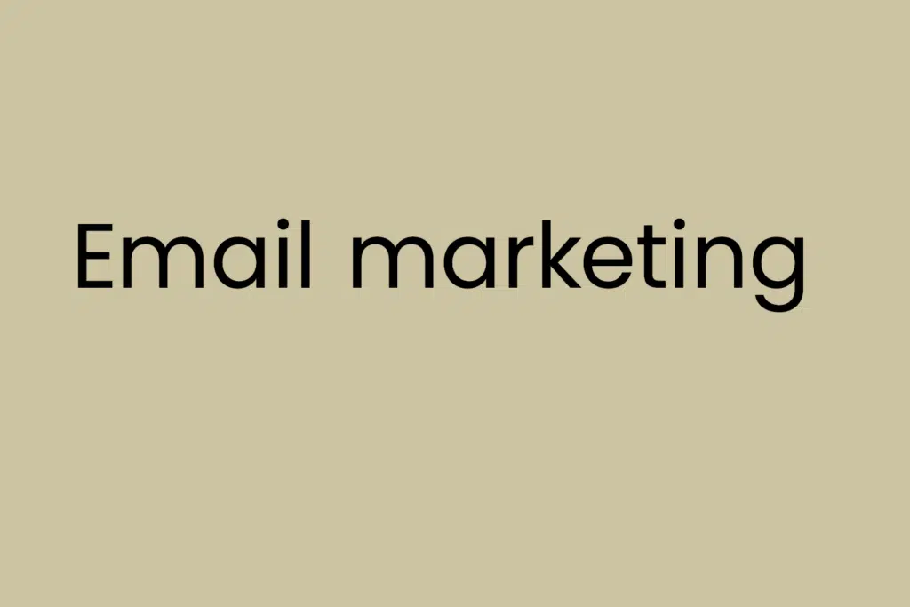 Email marketing