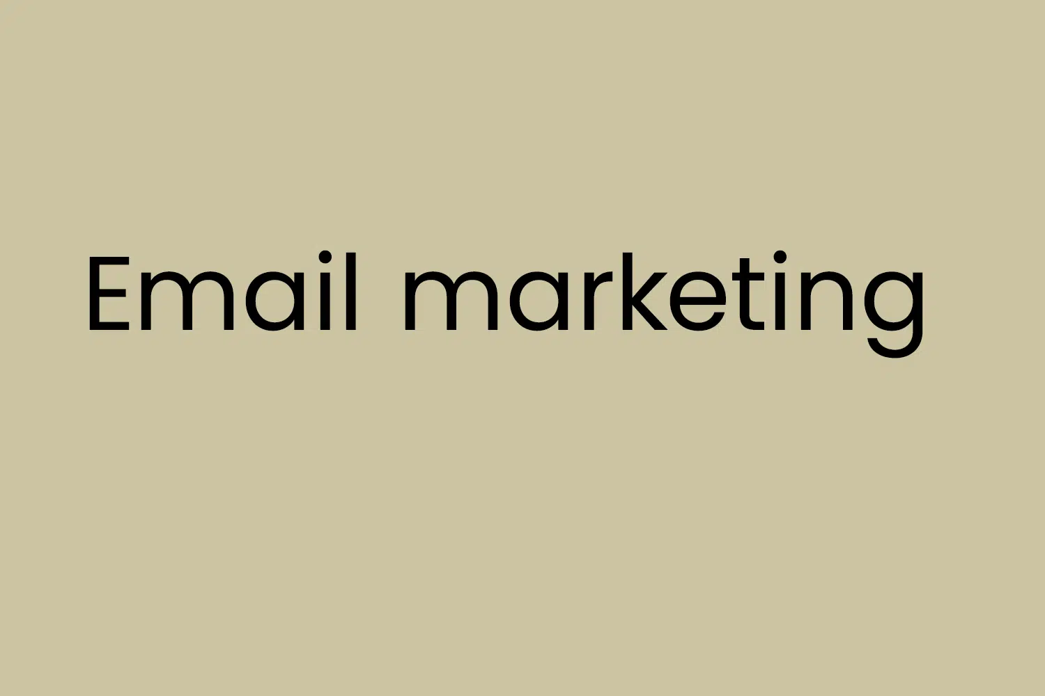 Email marketing
