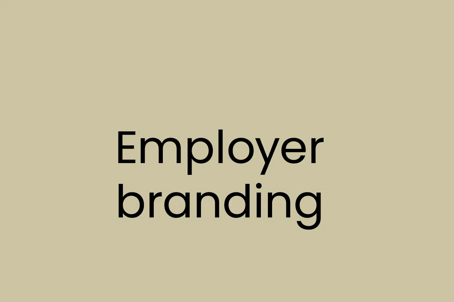 Employer branding