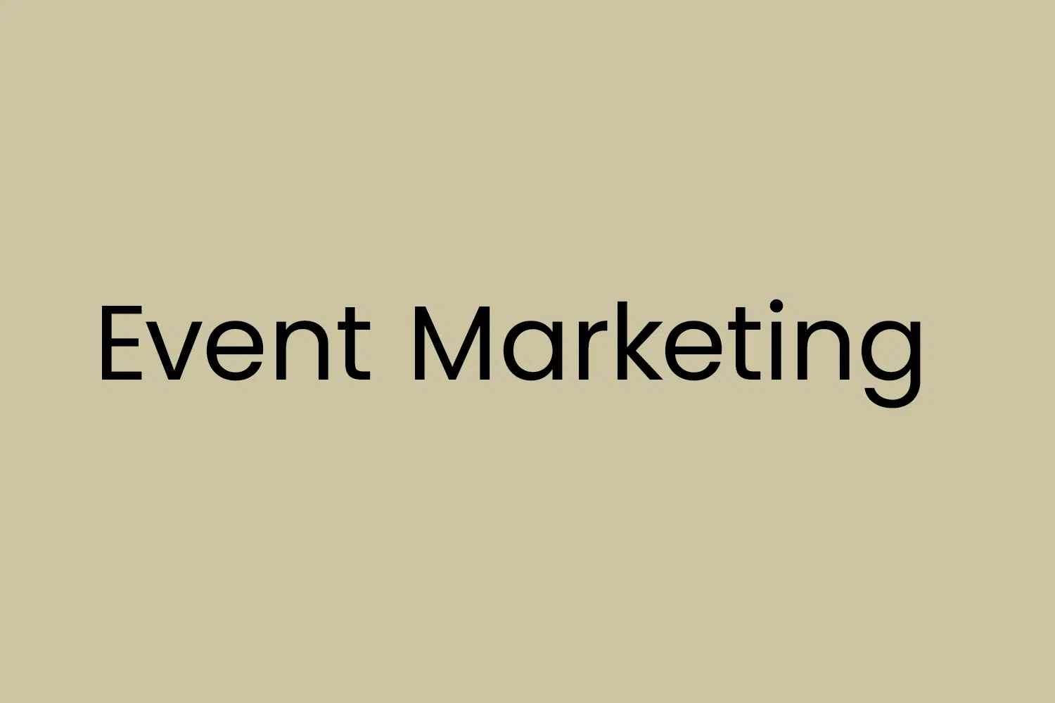 Event Marketing