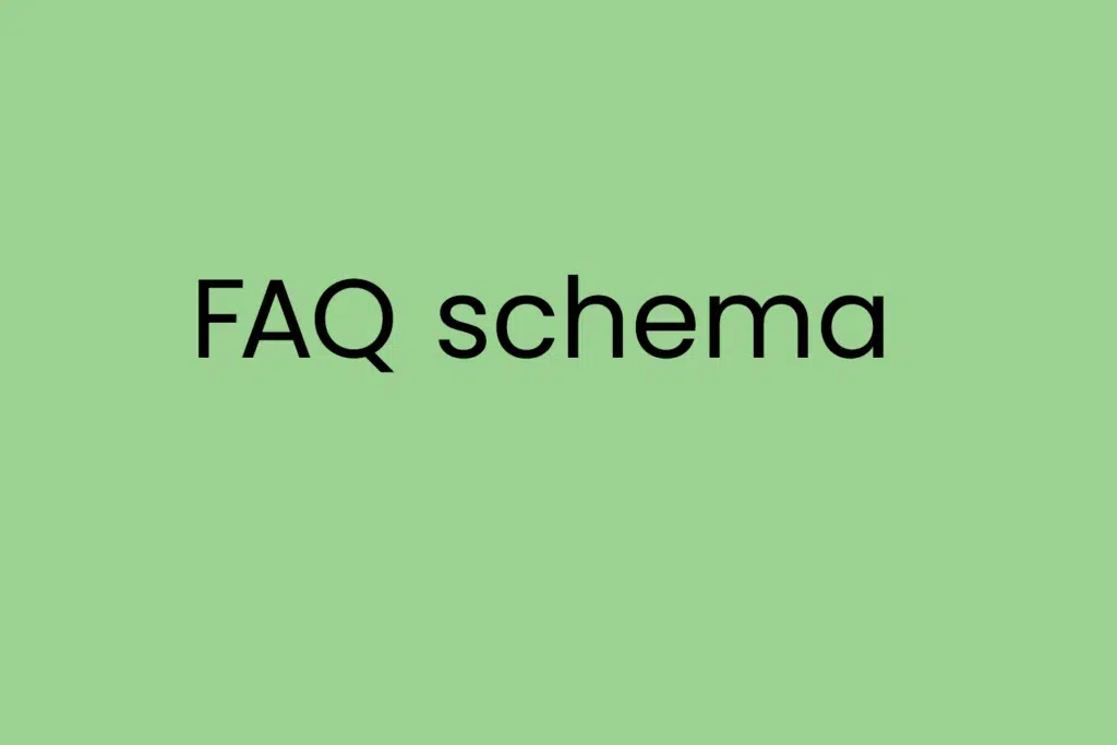 FAQ schema