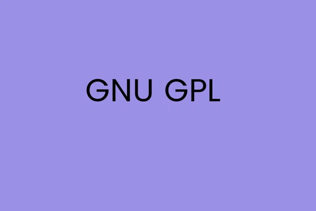 GNU GPL