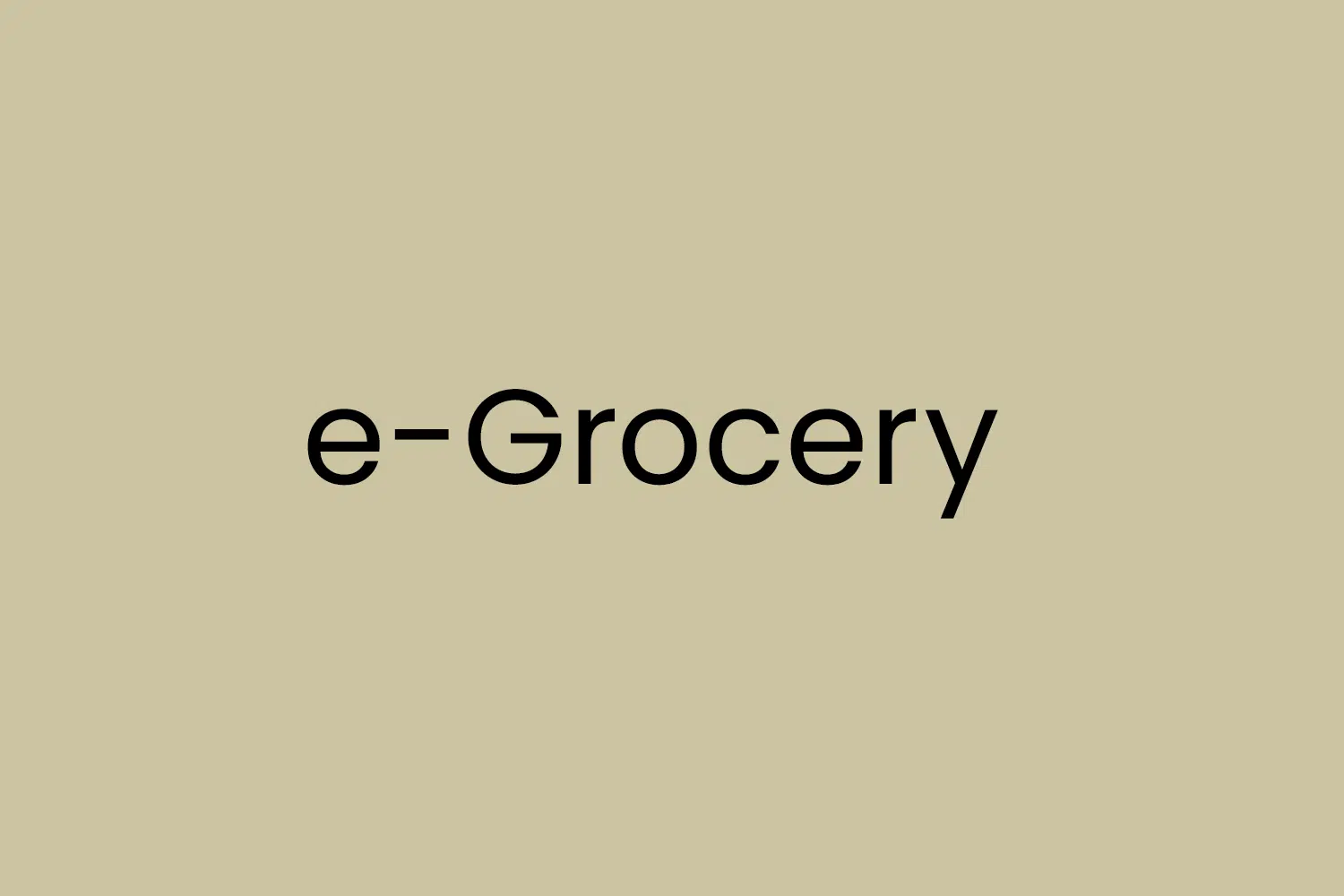 e-Grocery