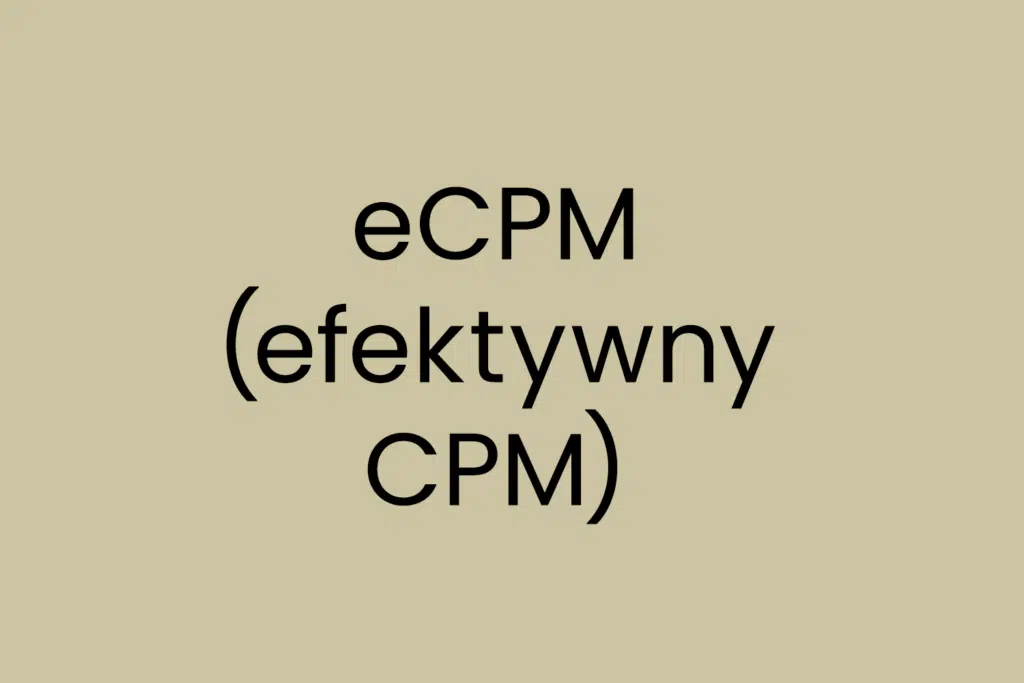 eCPM (efektywny CPM)