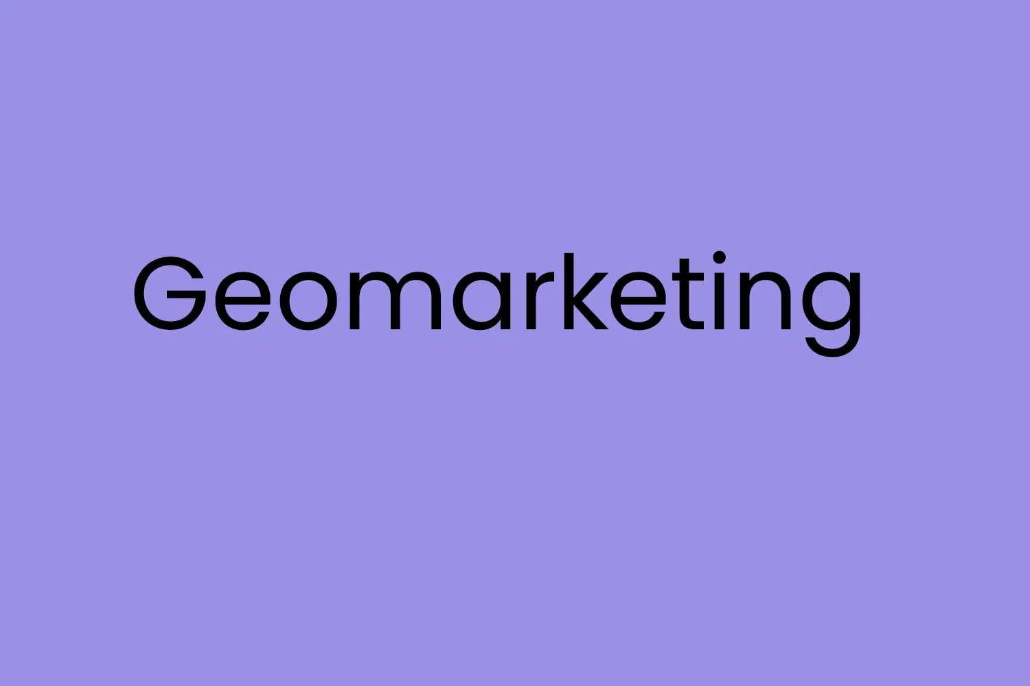 Geomarketing