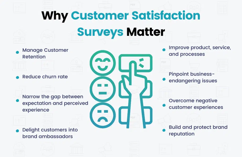 benefits of customer satisfaction survey infographic