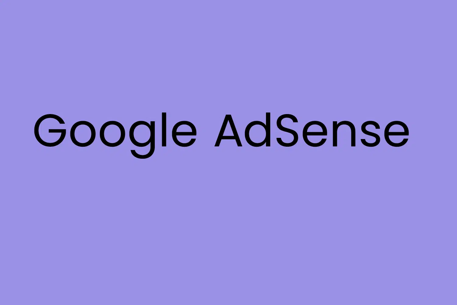 Google AdSense