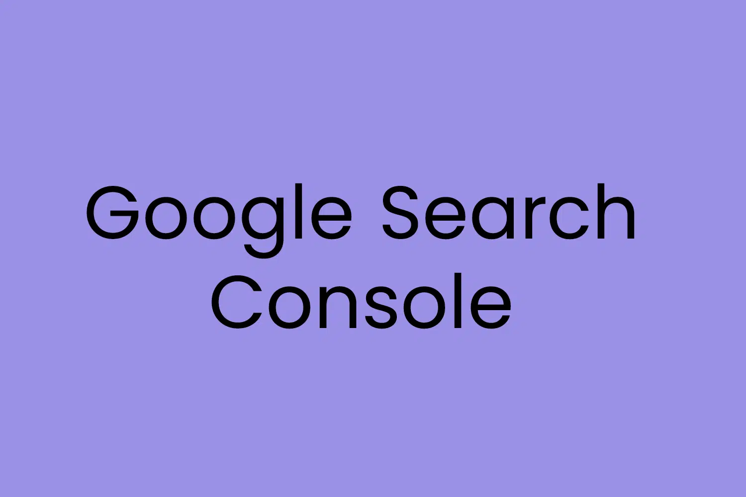 Google Search Console