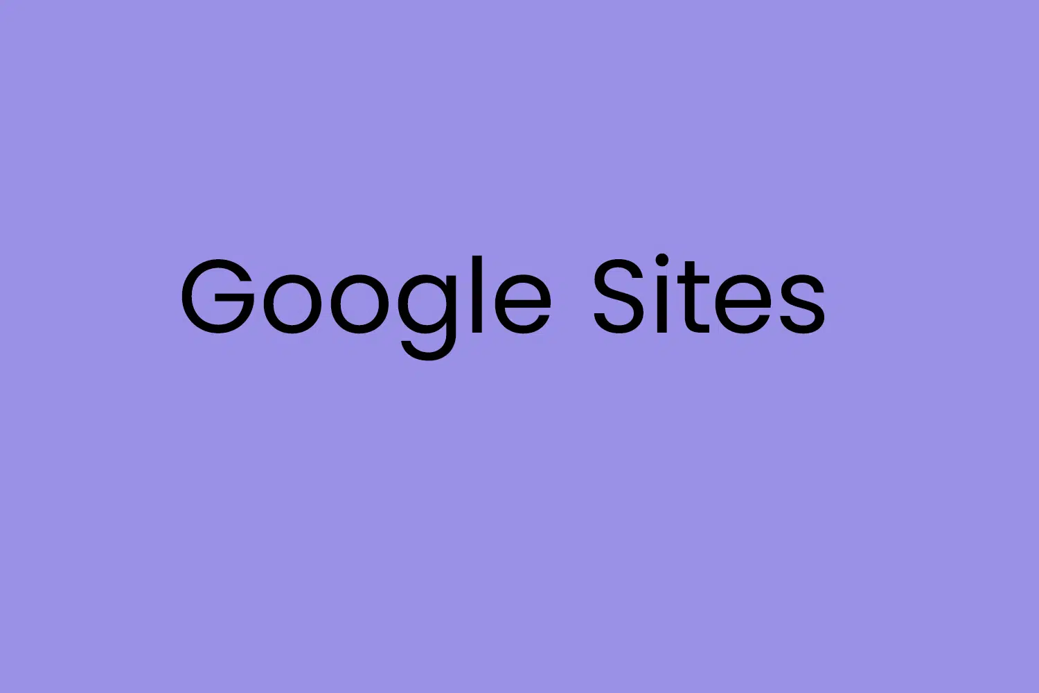 Google Sites