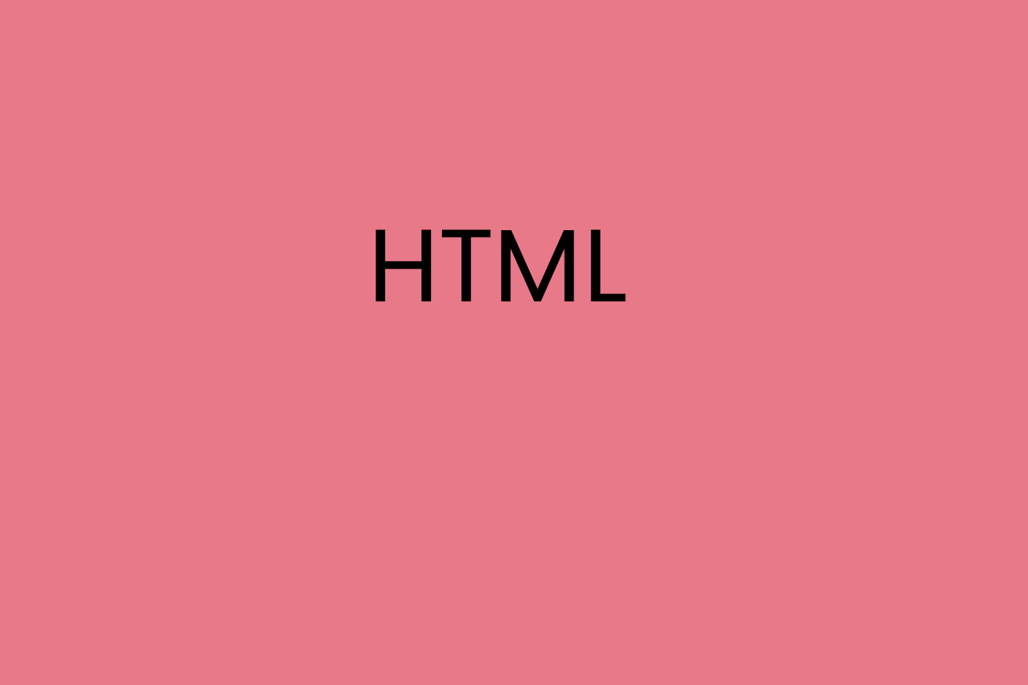 HTML