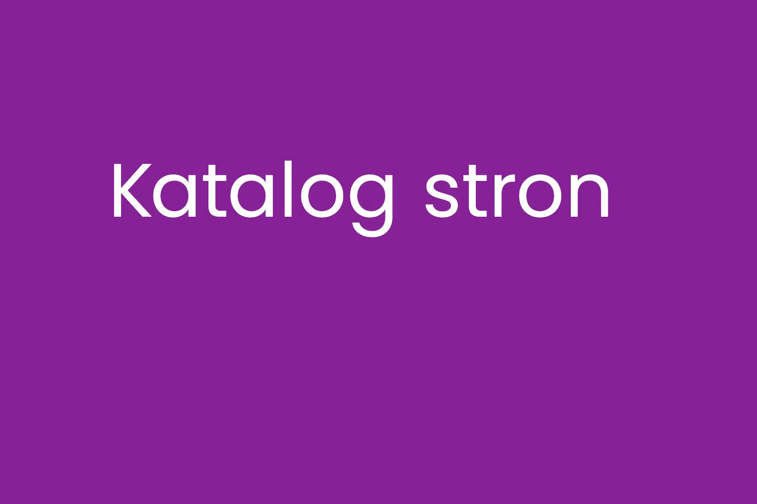 Katalog stron