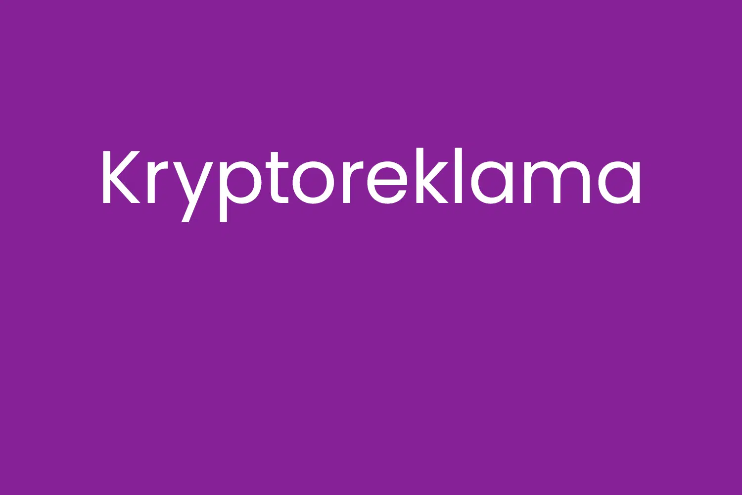 Kryptoreklama