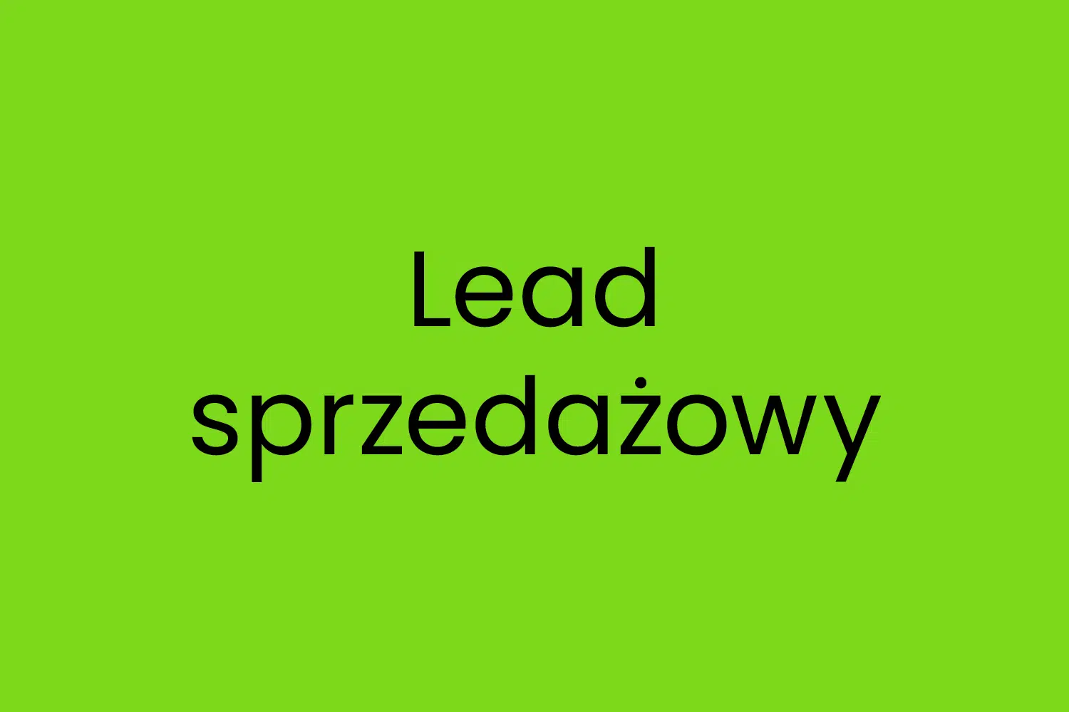 Lead sprzedażowy