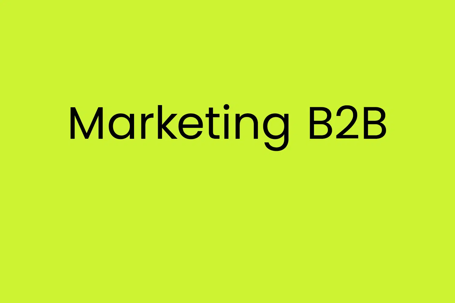 Marketing B2B