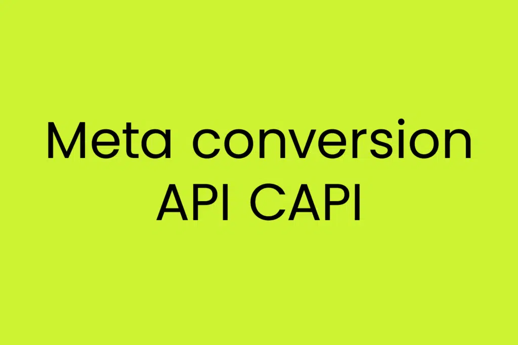 Meta conversion API CAPI