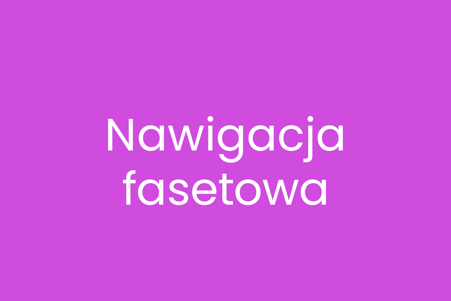 Nawigacja fasetowa