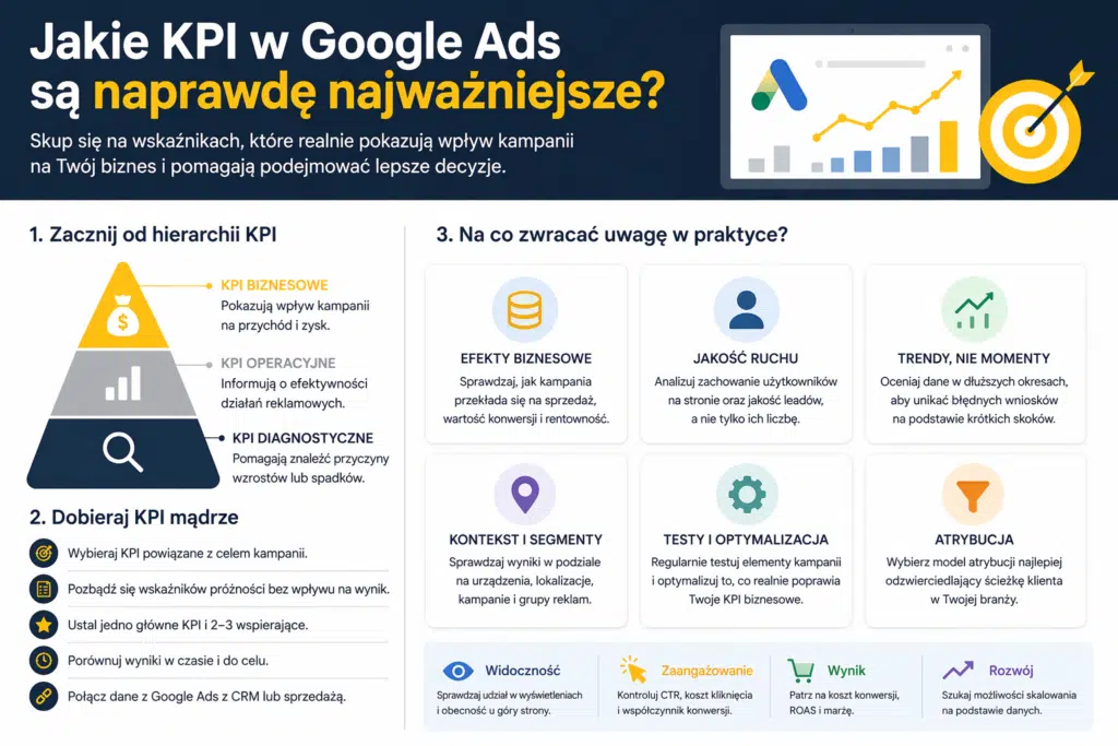KPI w Google Ads najważniejsze