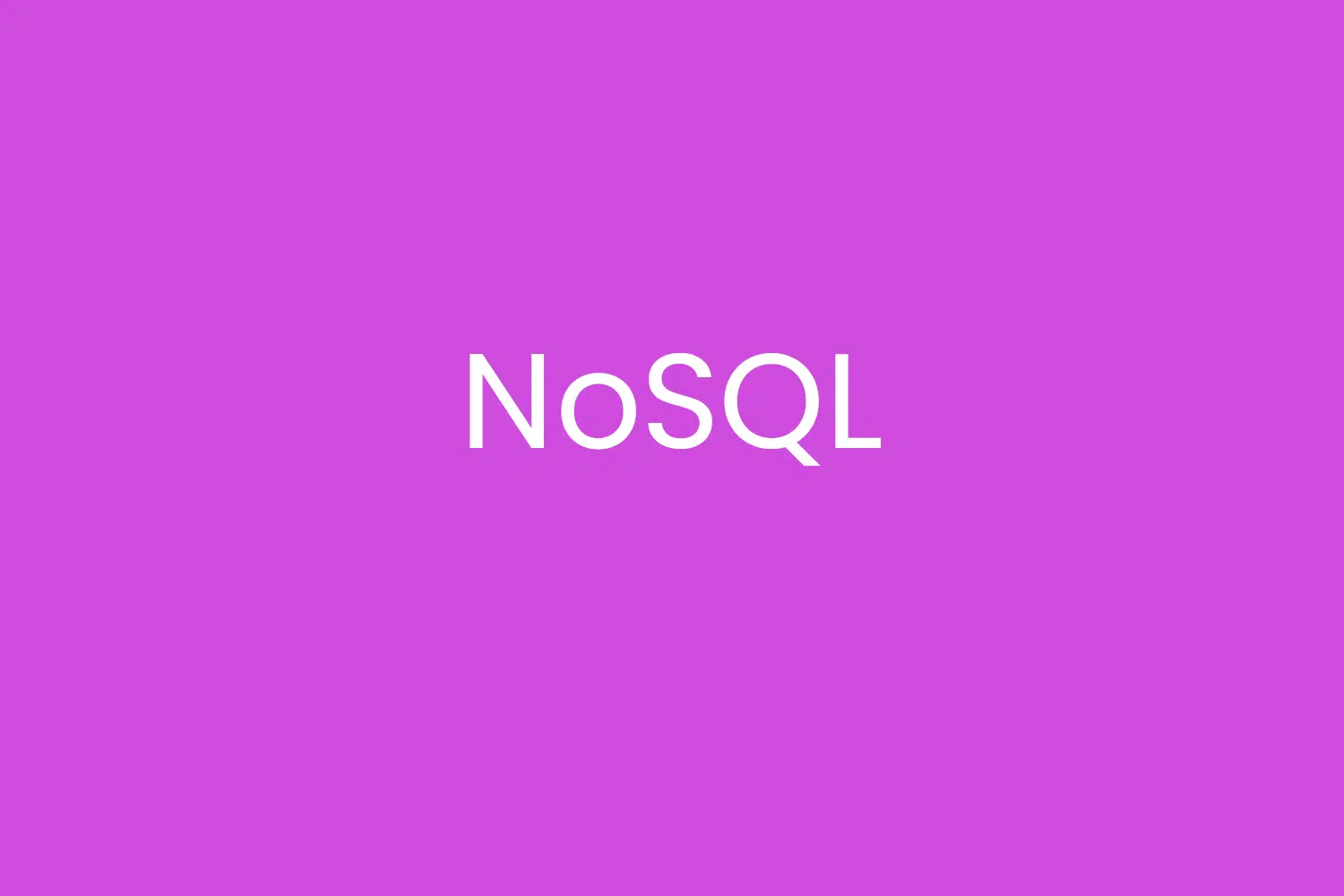 NoSQL