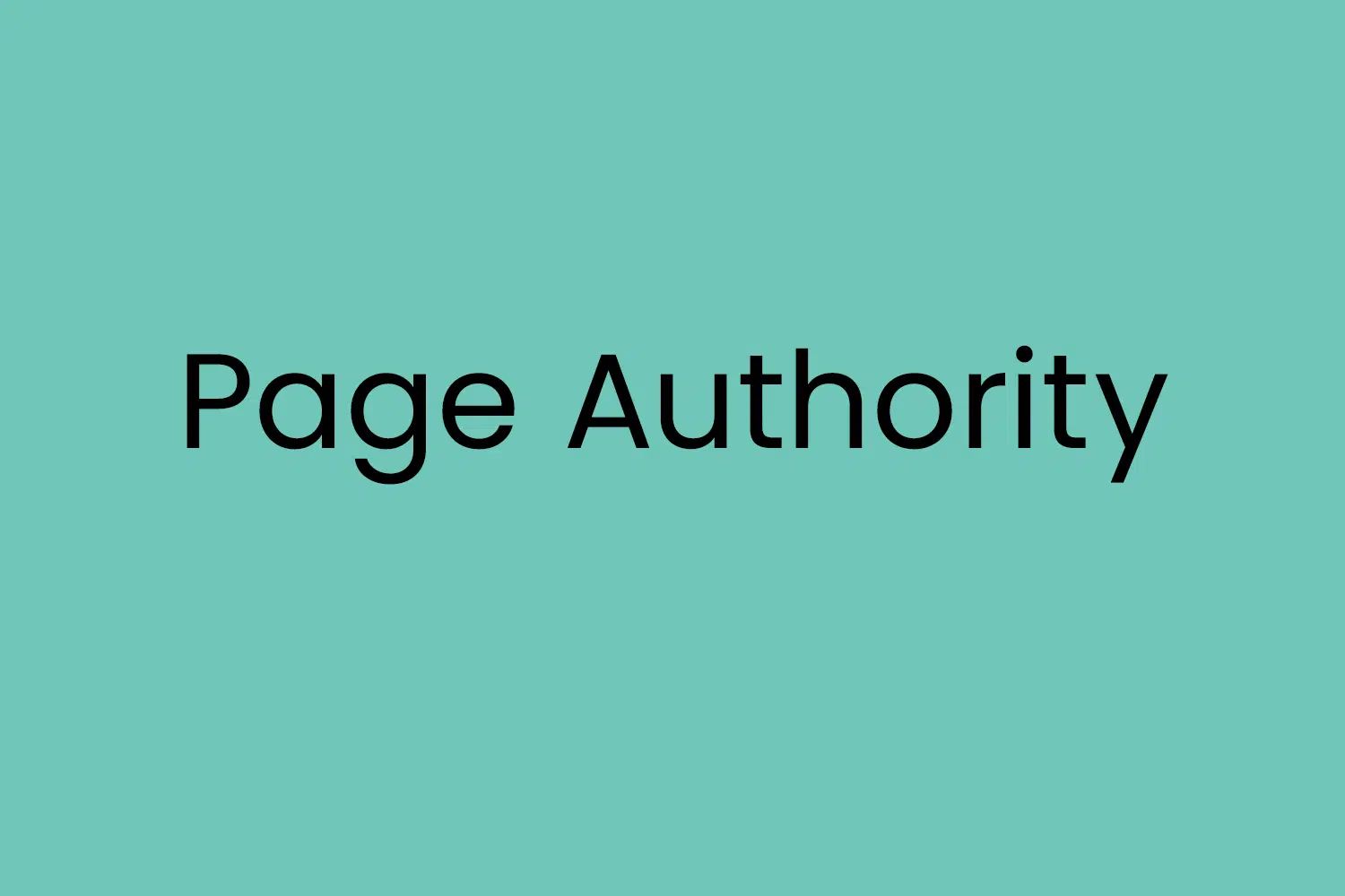 Page Authority