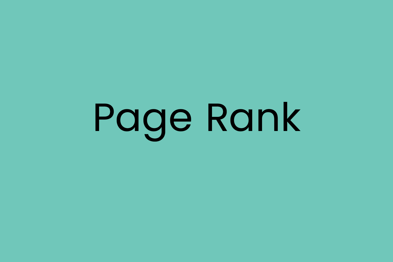 Page Rank