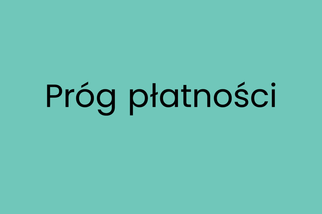 Próg płatności