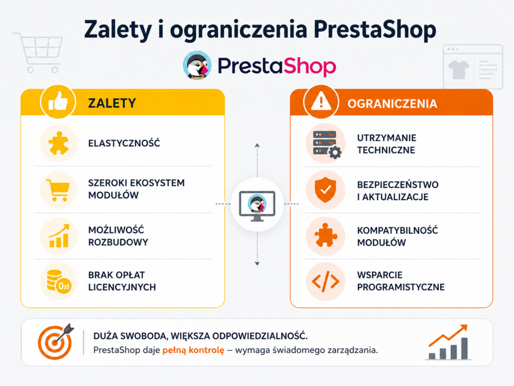 Zalety i ograniczenia PrestaShop