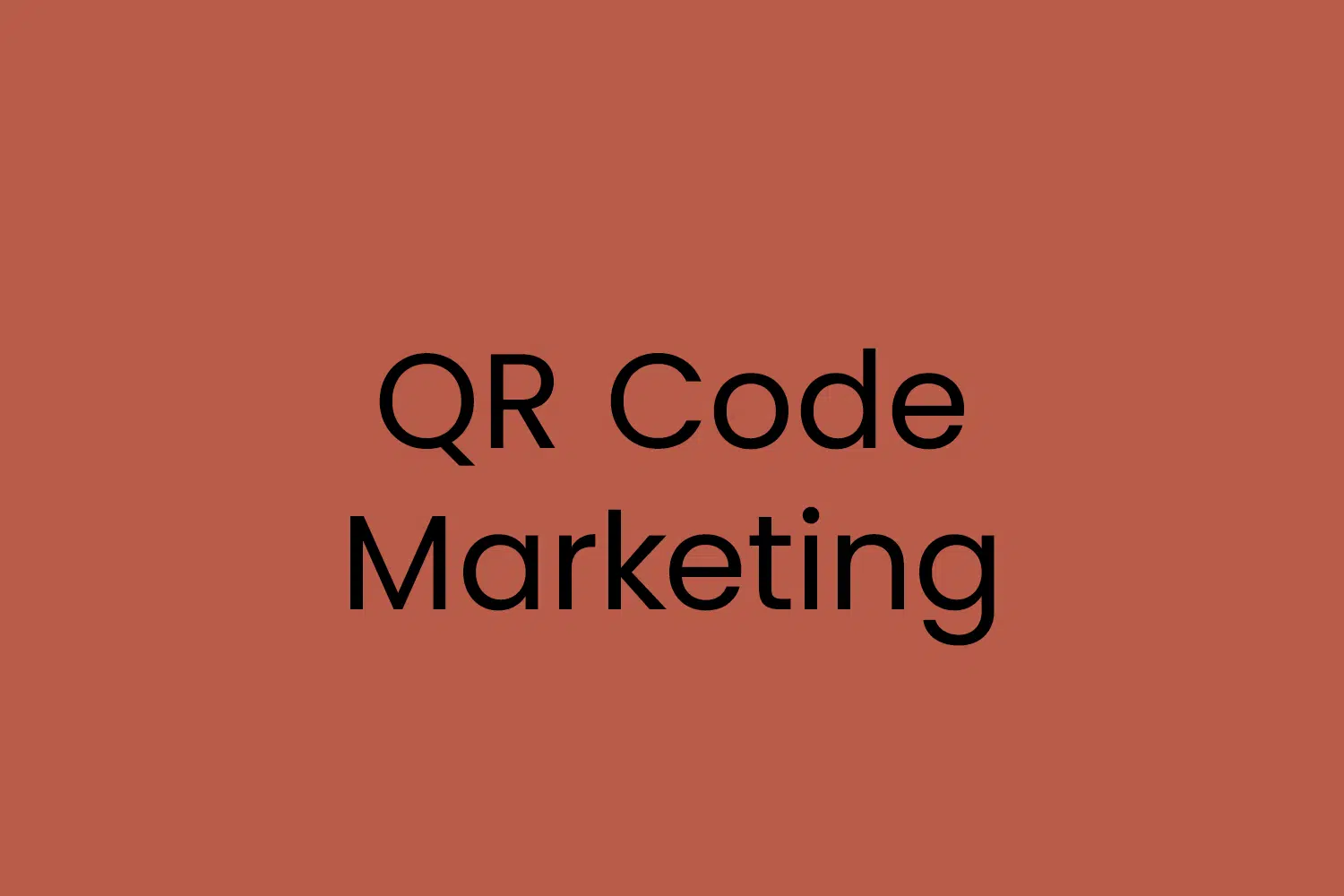 QR Code Marketing