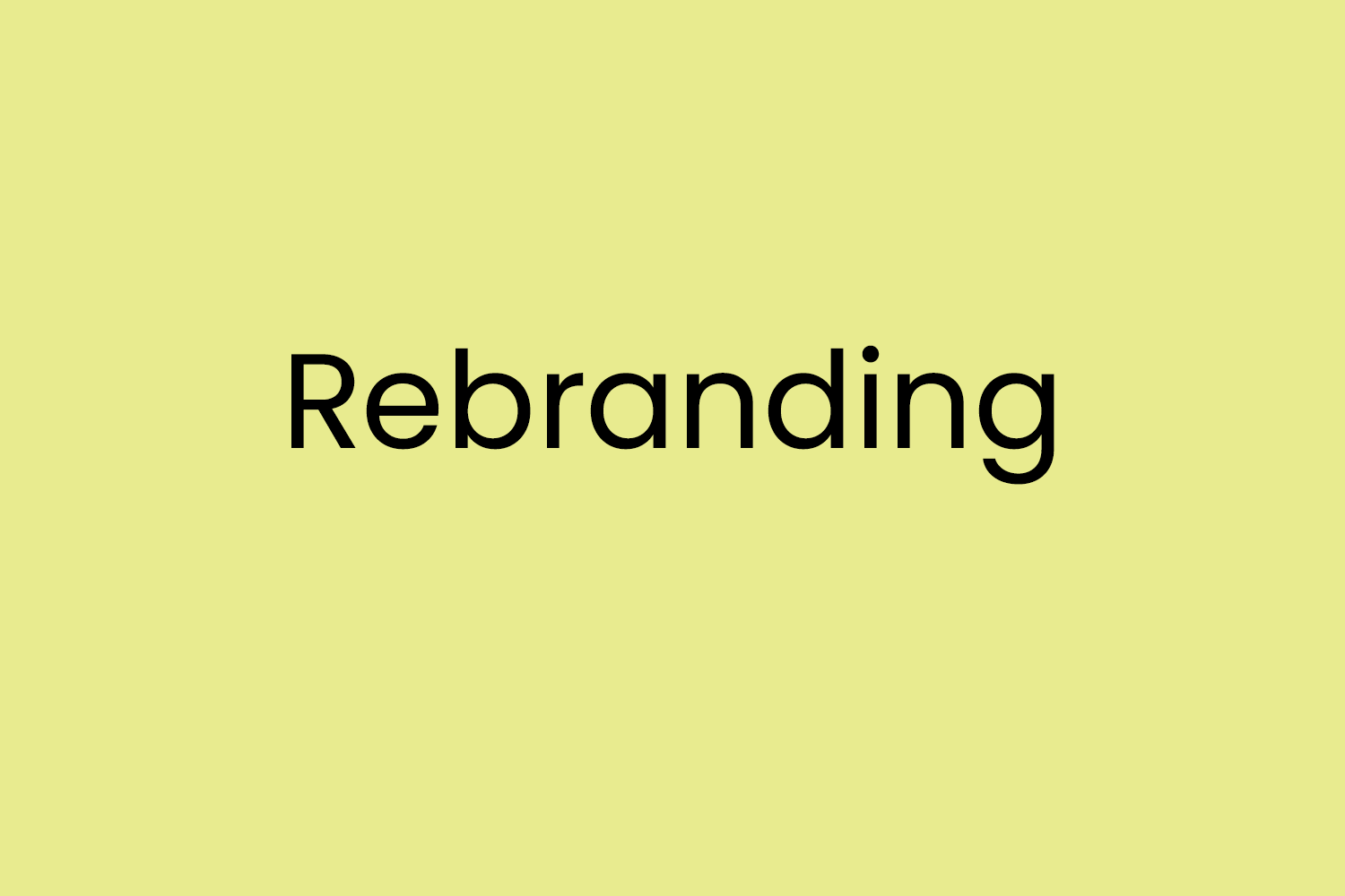 Rebranding