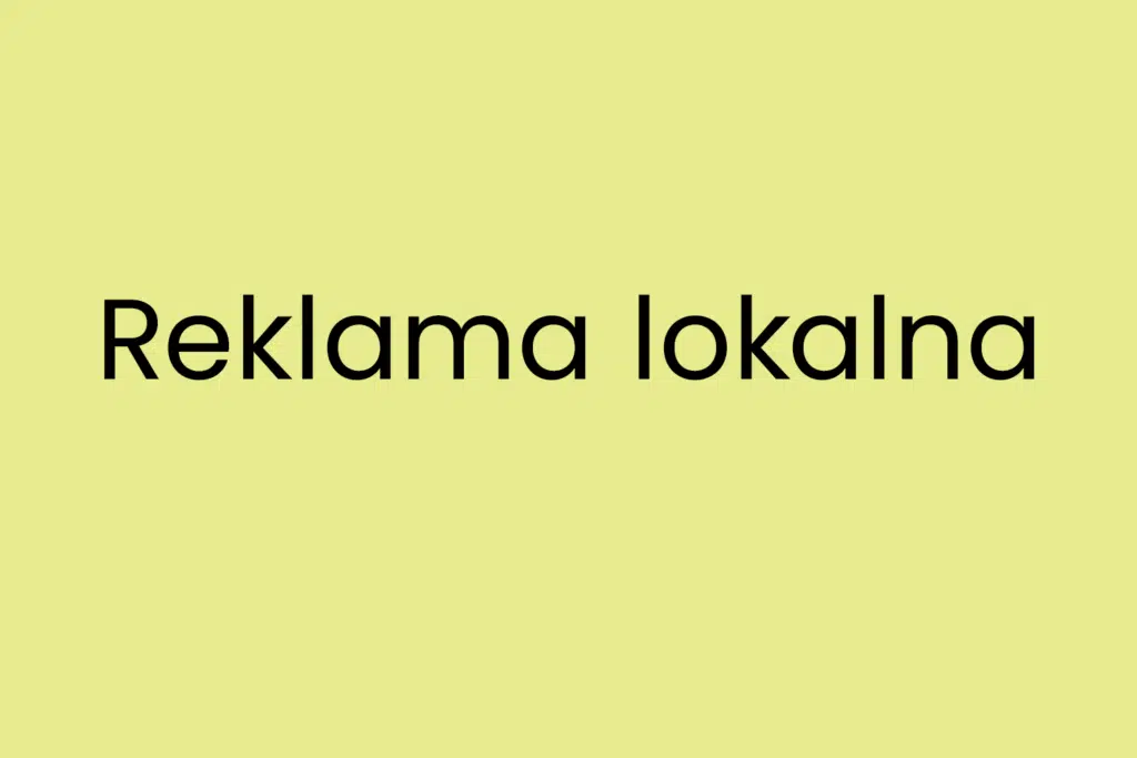 Reklama lokalna