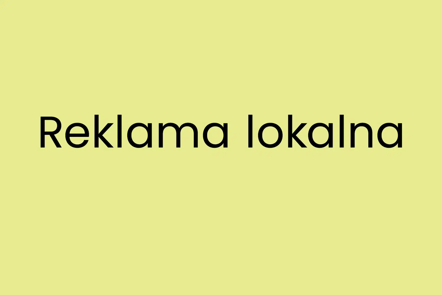 Reklama lokalna
