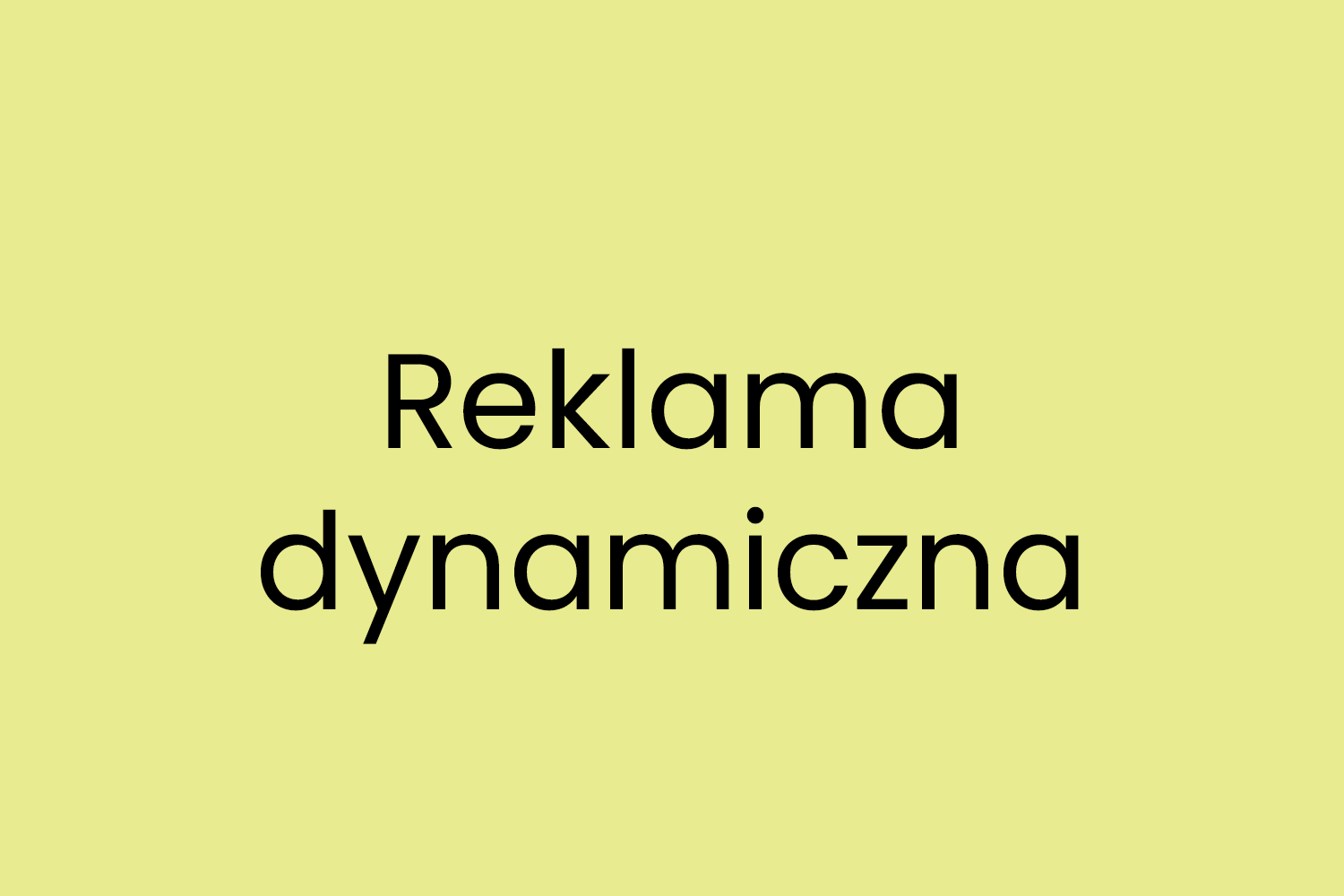 Reklama dynamiczna