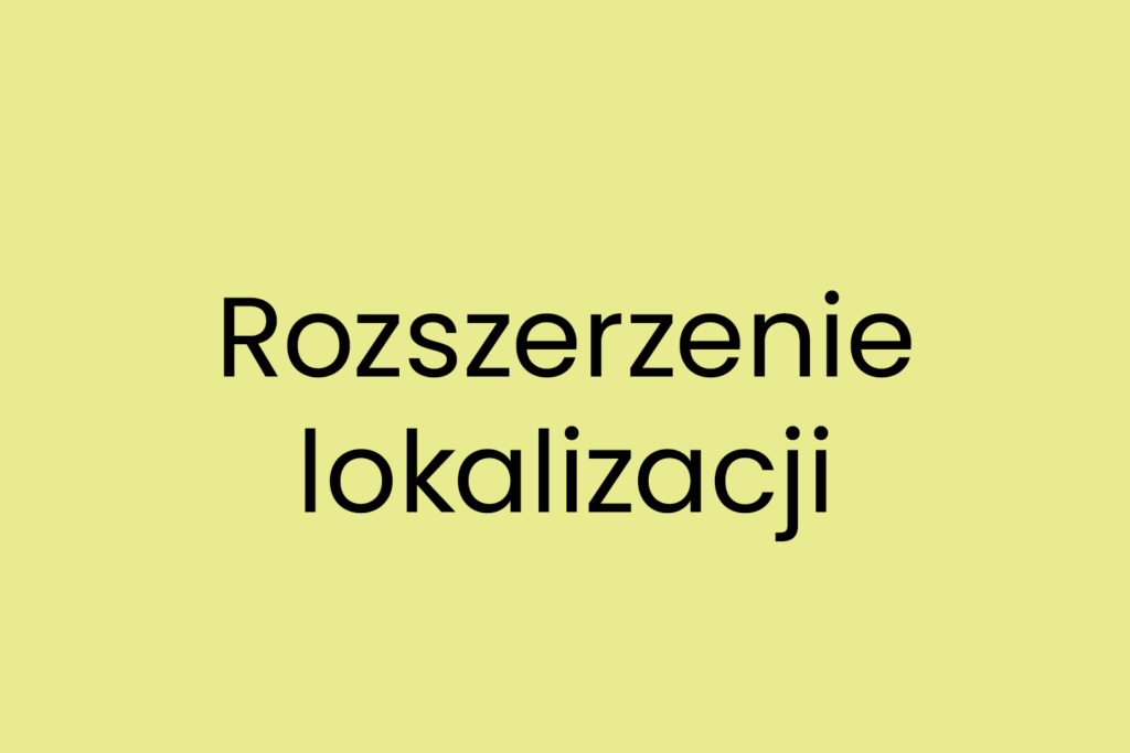 Rozszerzenie lokalizacji